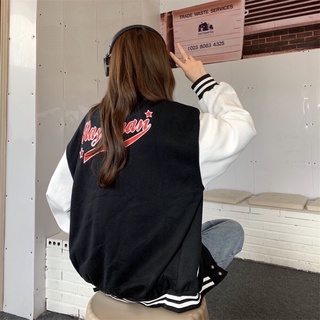 ÁO BOMBER KHOÁC CHỮ R ( đen / xanh mint )