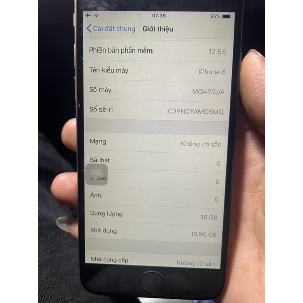 Main iphone 6 16gb bypass iCloud rẻ như xác