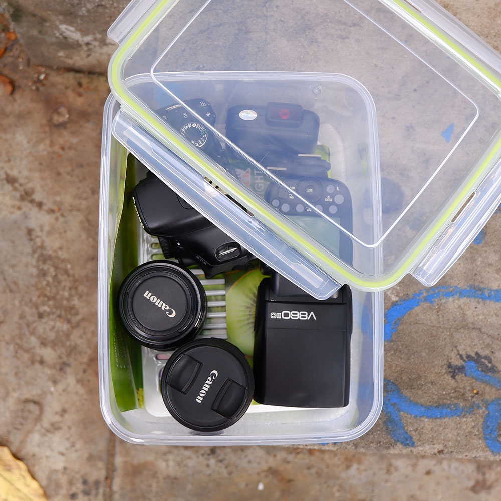 Combo hộp chống ẩm 5 Lít cho máy ảnh mirrorless + kèm quà tặng
