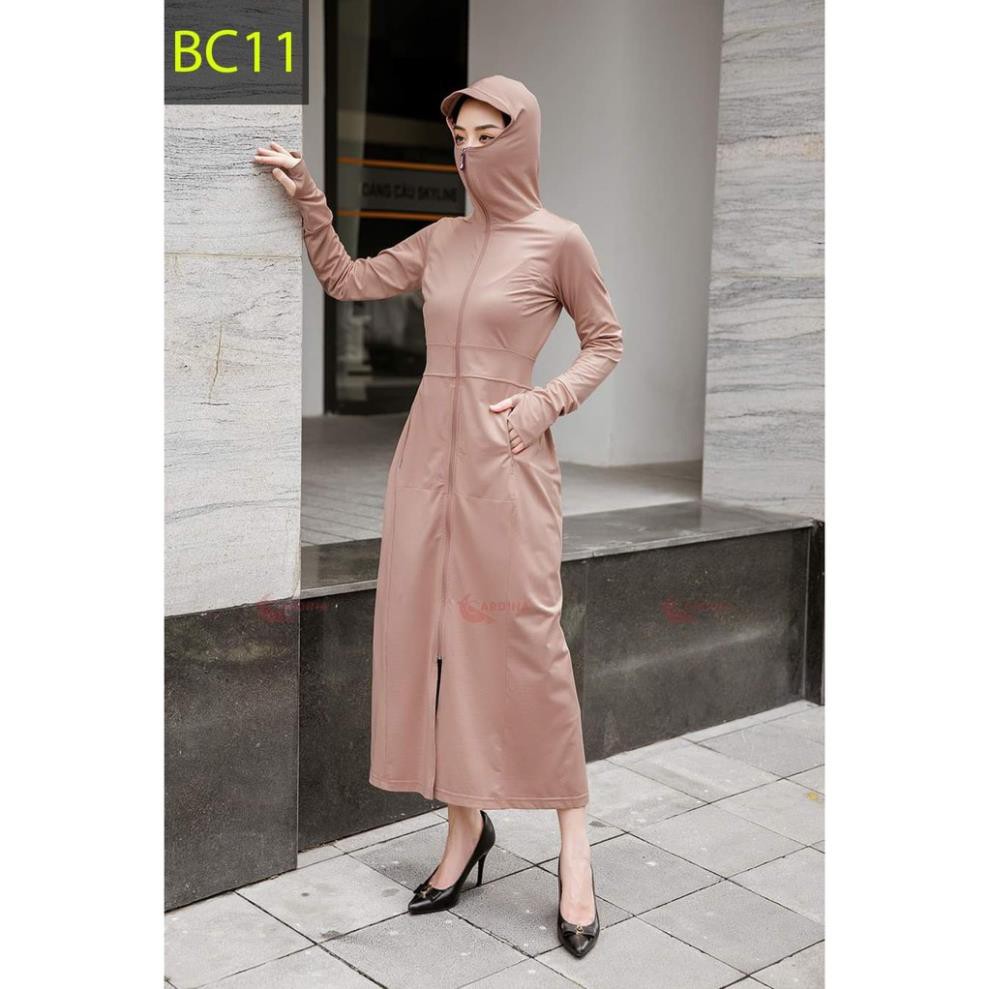 Áo Chống Nắng Trùm Toàn Thân Nữ, Chất Co Dãn, Mát Mẻ, Dày Dặn, Thấm Mồ Hôi | BigBuy360 - bigbuy360.vn