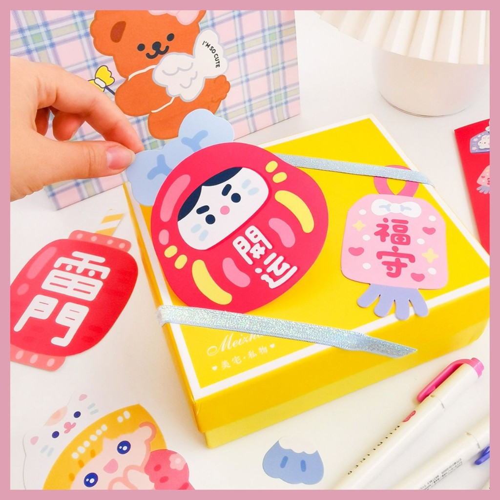 SET GIẤY TRANG TRÍ/ THIỆP TRANG TRÍ SIÊU XINH JAPANESE