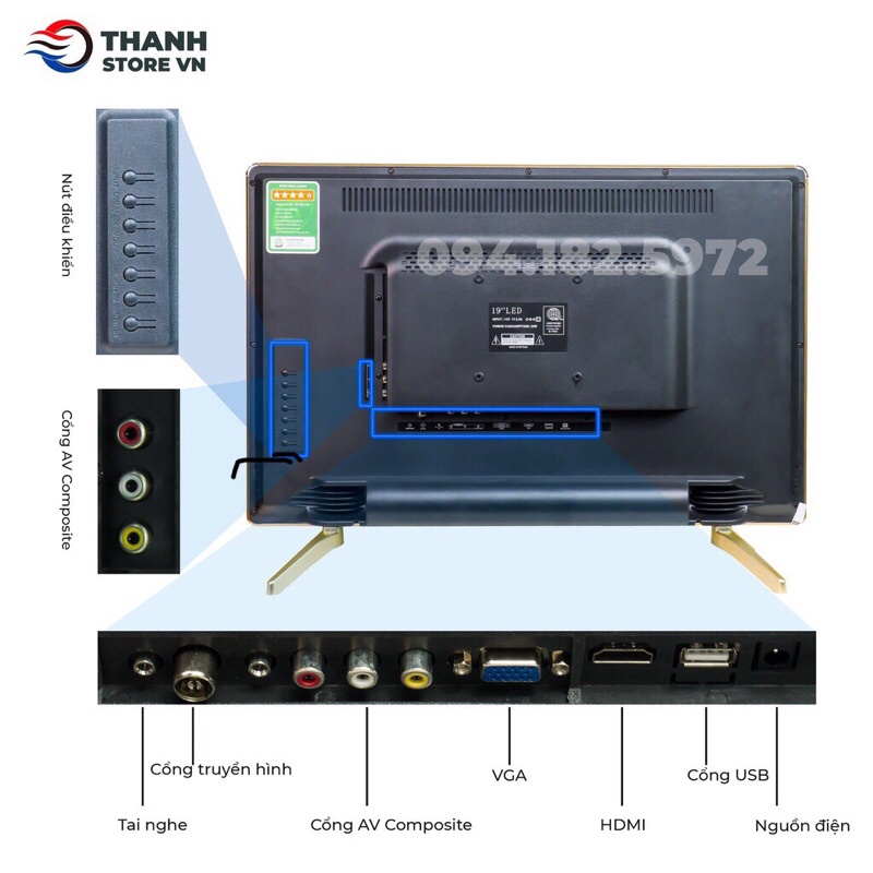 Tivi Led 17inch JZ-T17G
