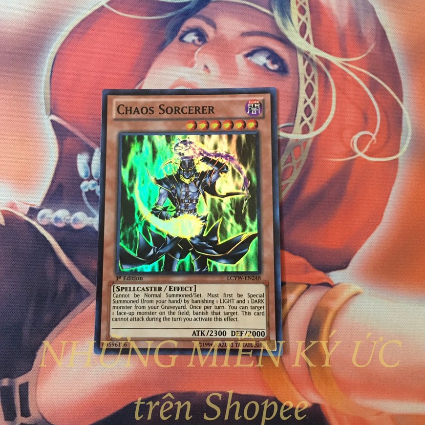 Lá bài Yu-Gi-Oh! Chính hãng Chaos Sorcerer LCYW-EN248 Super Rare 1st Edition Như mới