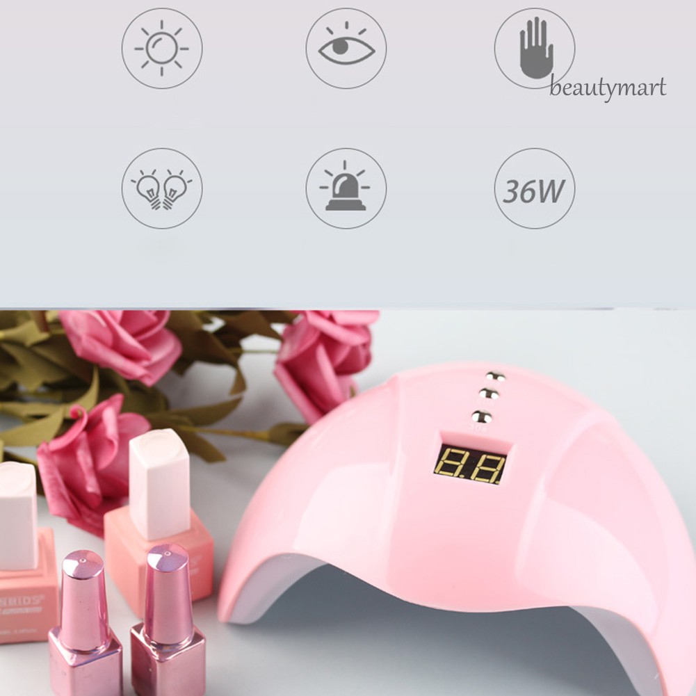 [Hàng mới về] Máy sấy khô sơn móng 12 bóng đèn led công suất 36W tiện dụng