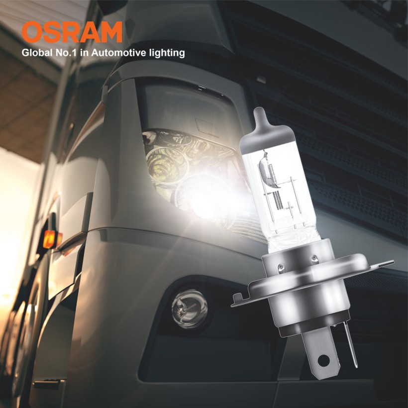 Bóng đèn halogen tăng sáng 100% OSRAM TRUCKSTAR PRO H4 24v 75/70w