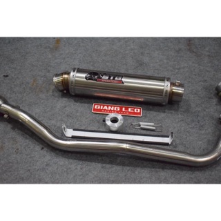 comboo lon pô  stb cổ pô inox dày tiêu nhôm gắn được mọi loại xe