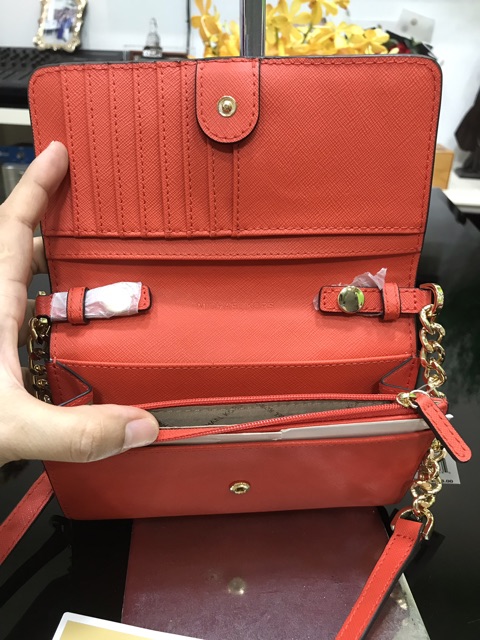 Túi Michael Kors màu đỏ auth