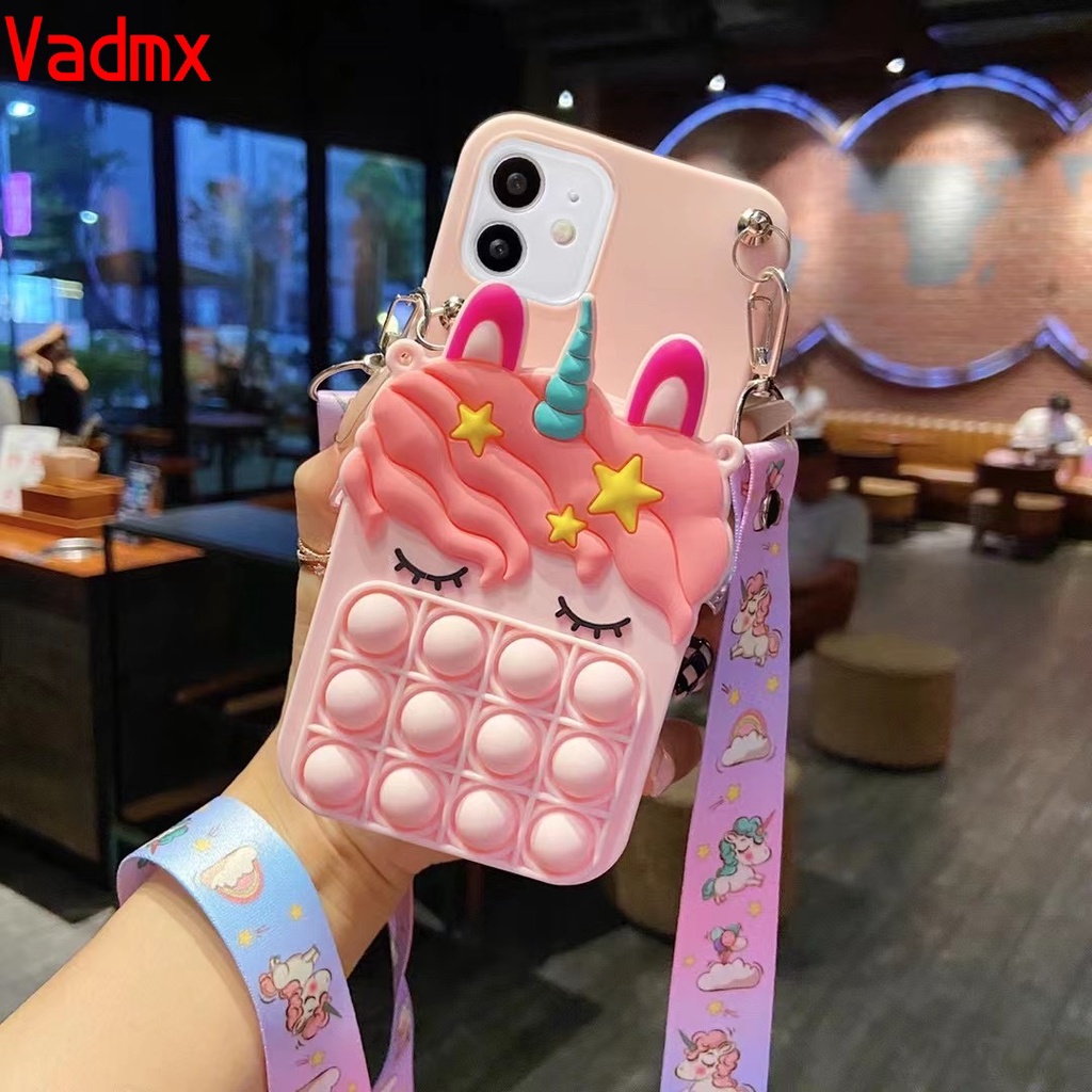 Ốp Điện Thoại Mềm Hình Kỳ Lân Dạng Ví Cho Samsung Galaxy S23 S22 Ultra Plus S23 + S22 + S21 FE