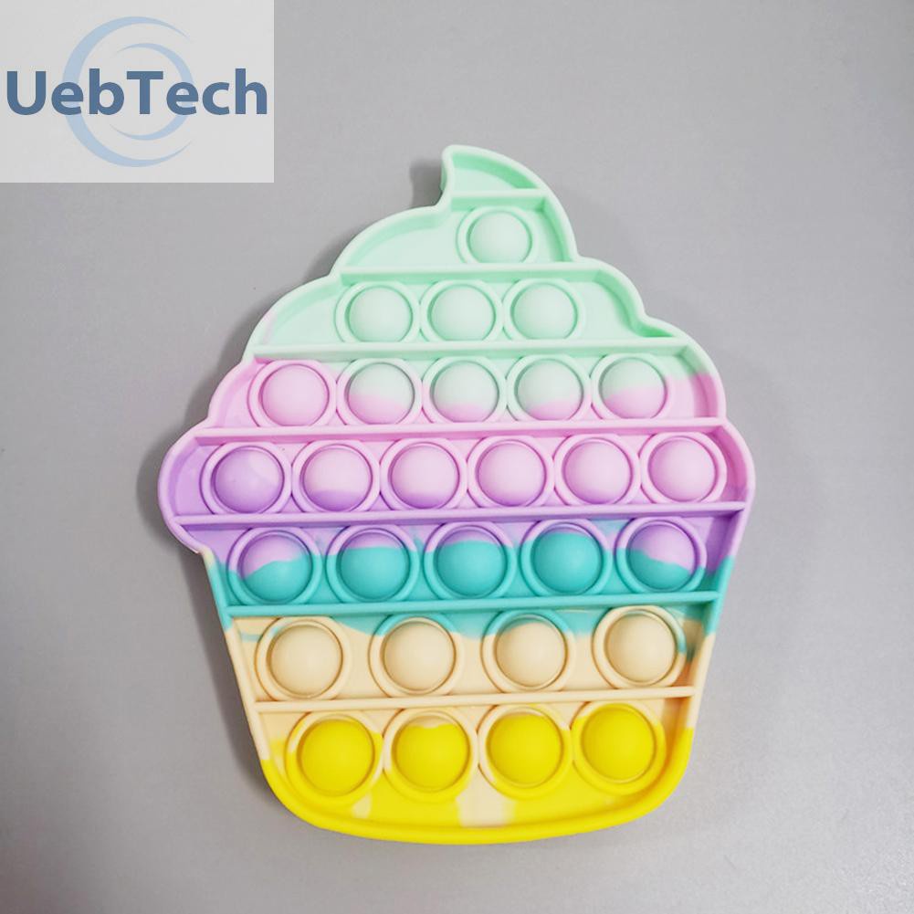 Uebtech Đồ Chơi Xốp Squishy Giảm Stress Hình Cây Kem Nhiều Màu Sắc Dễ Thương Cho Bé