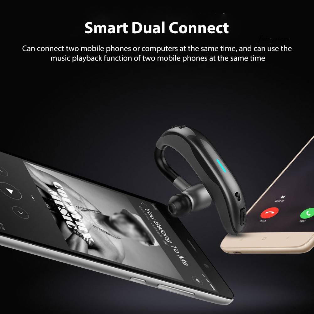 Tai Nghe Bluetooth Không Dây F600 Kiểu Móc Vành Tai 1 Cái