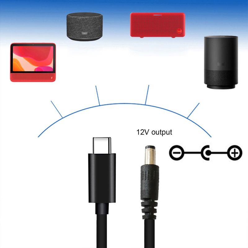 Dây CáP ChuyểN ĐổI 8 Trong 1 USB C PD Sang 12V 3 5 4 0 4 8 5 5mm Cho Camera 12V