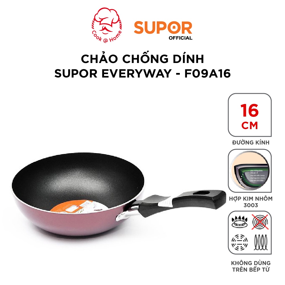 Chảo chống dính Supor Everyway F09A16-16cm