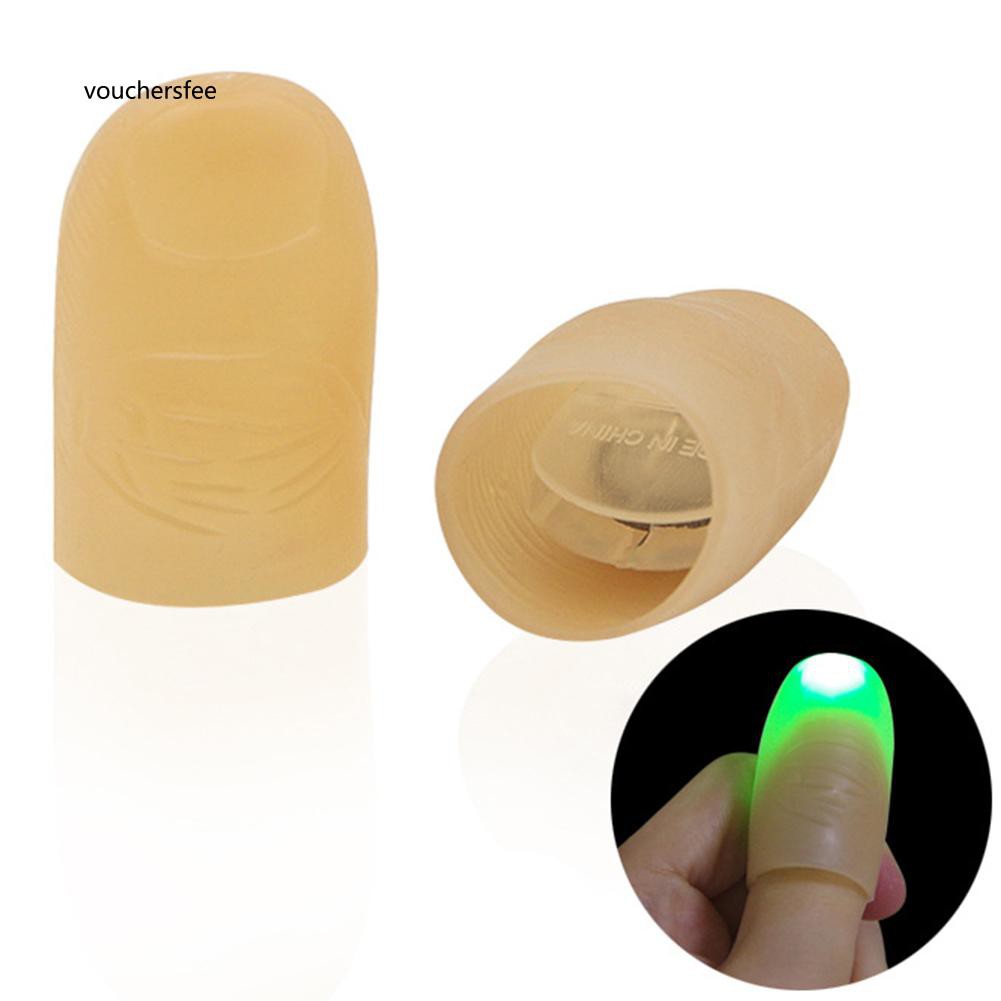 Set 2 ngón tay giả có đèn LED phát sáng dành cho biểu diễn ảo thuật