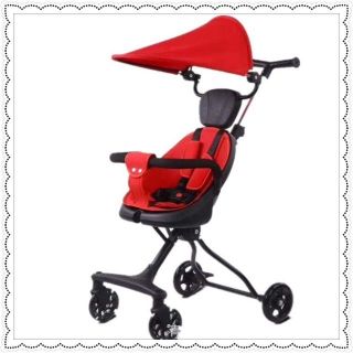 XE ĐẨY GẤP GỌN 2 CHIỀU CÓ MÁI CHE CHO BÉ