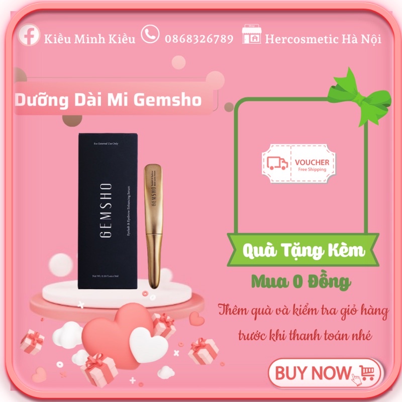 Serum Dưỡng Mi Gem Sho.. kích mi dài mi hiệu quả