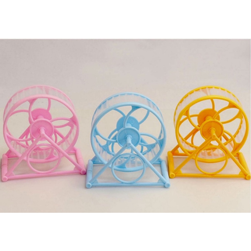 Wheel chạy di động cho hamster - Vòng quay chạy Hamster có đế - Bánh xe chạy nhựa Hamster nhiều màu sắc cao cấp
