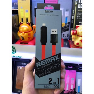[TA]Cáp Remax 2 Trong 1 (IPhone & Android)