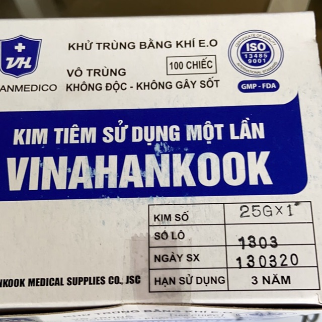 Kim tiêm 25G Vinahankook (đầu kim)
