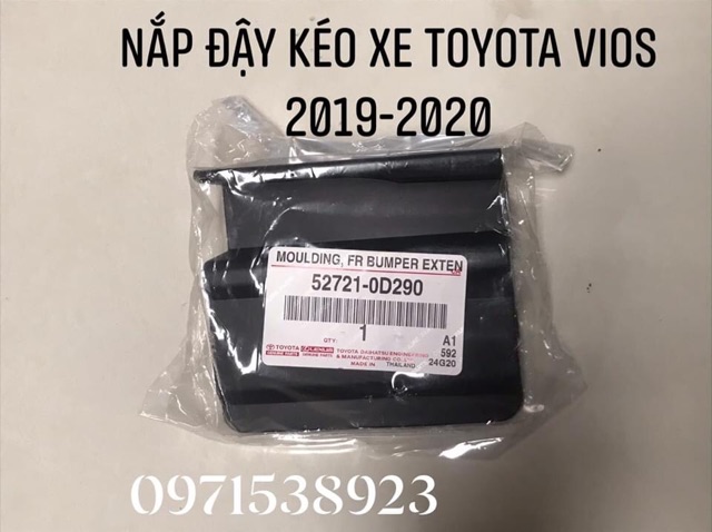 Năp chụp lổ kéo xe hay còn gọi nắp đậy lỗ kéo xe toyota vios 2018-2020 mã sp 527210d290 xịn chinh hãng toyota