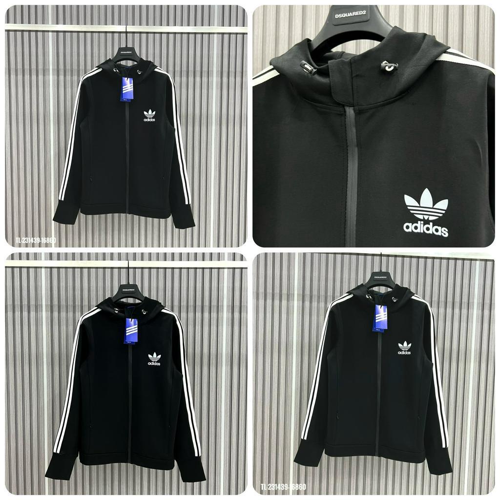 Áo Khoác Nam ADI.DAS Có Mũ Chống Nắng Logo Theu Cao Cấp