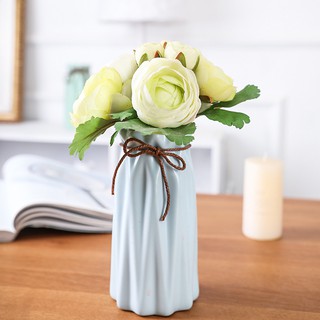 Bình gốm cắm bông có nơ - 7582