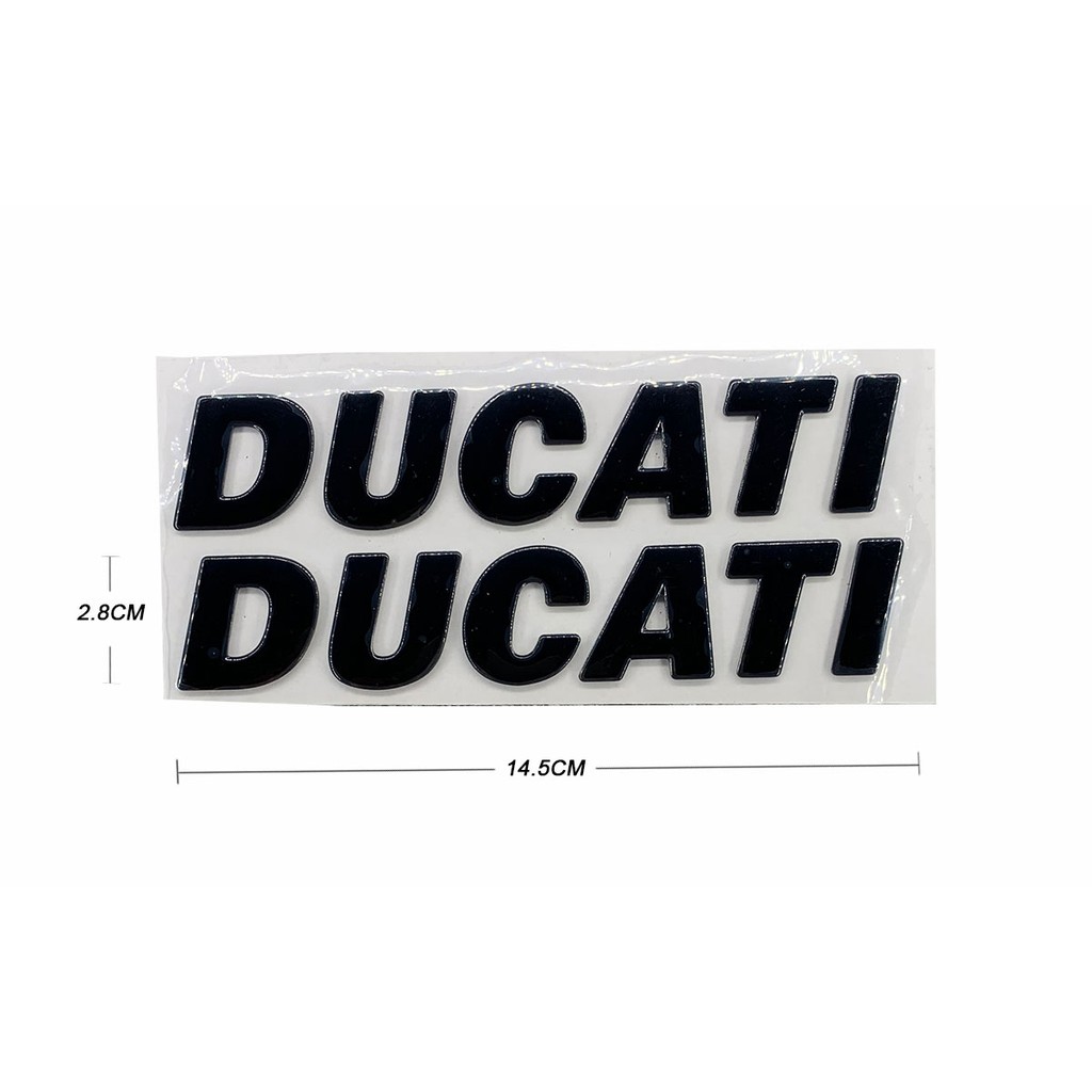 Miếng dán bình xăng hình logo 3D cho Ducati 1200 959A 848 EVO ABS 796 821 895