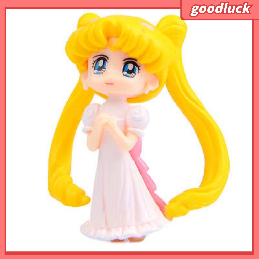 Set 4 Đồ trang trí thủy thủ mặt trăng để bàn trang trí