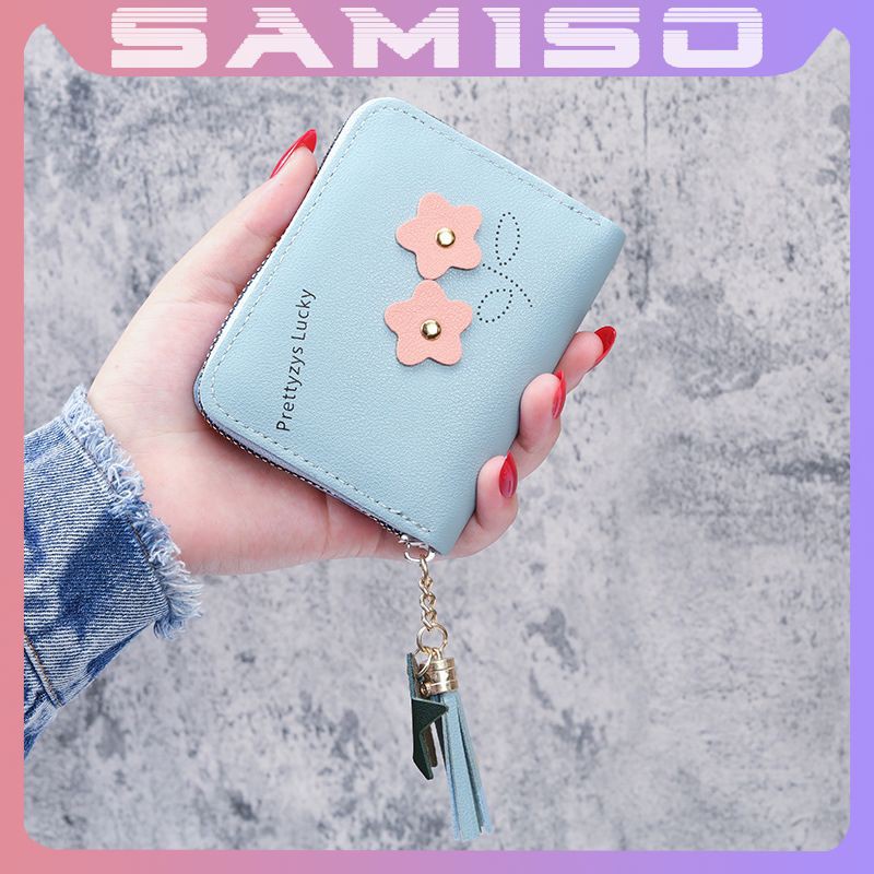 Ví nữ ngắn đẹp cầm tay mini nhỏ gọn bỏ túi nhiều ngăn dễ thương NG24 | BigBuy360 - bigbuy360.vn