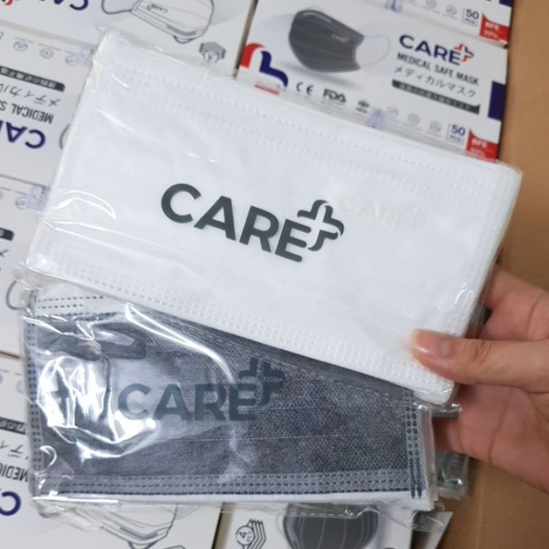 khẩu trang y tế 4 lớp CARE+ hộp 50 cái