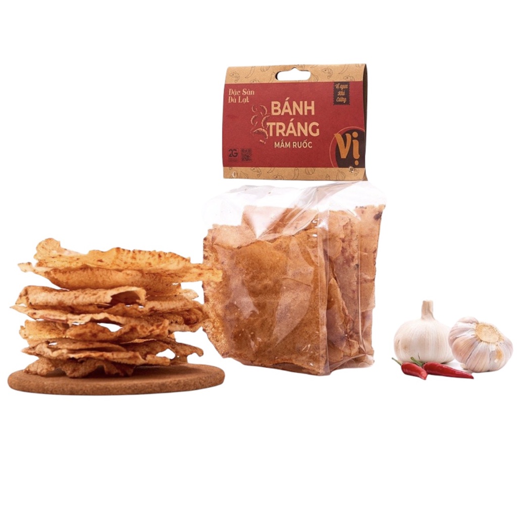 Combo 6 gói (125g) bánh tráng mắm ruốc nhà Vị- bánh tráng ngon, thơm giòn tan | BigBuy360 - bigbuy360.vn