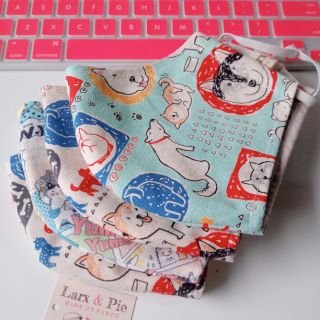 Khẩu trang vải linen 3 lớp