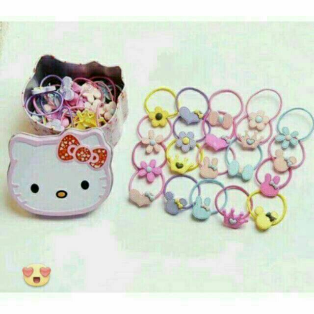 Hộp 30 chun buộc tóc cho bé