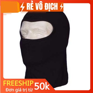 Khăn Trùm Bịt Mặt đen Chống Nắng chỉ hở mắt
