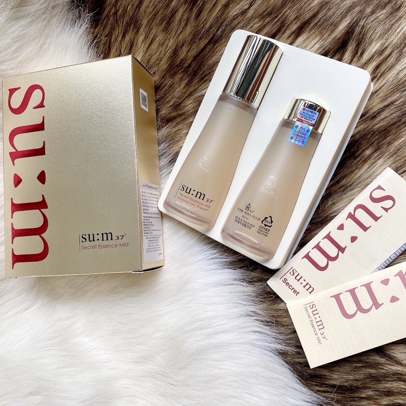 CÓ TEM LG VINA  - Xịt khoáng nước thần Su:m37 Secret Essence Mist  60ml + 60ml