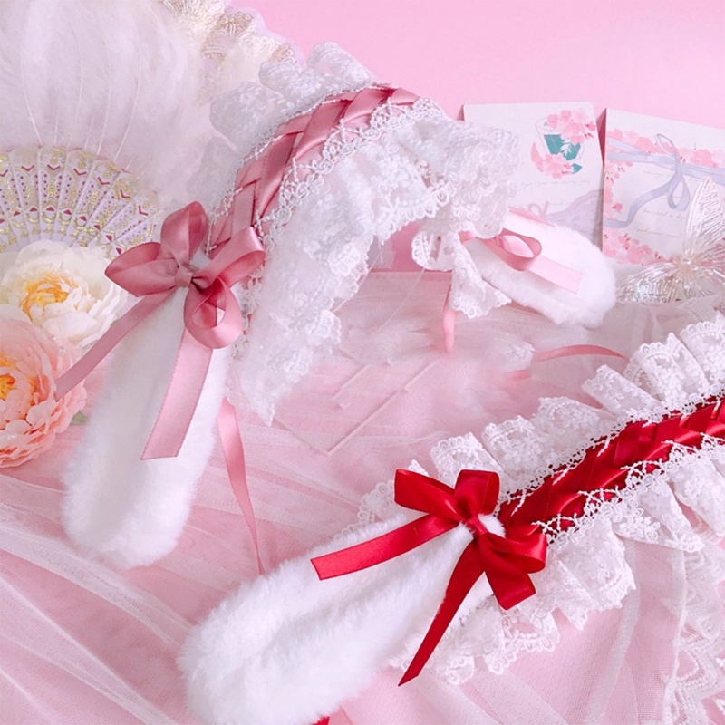 Giá Đỡ Băng Đô Trang Điểm Phối Ren Xếp Ly Dành Cho Nữ