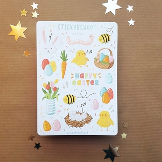 Sticker Sheet - Easter - Chuyên dán sổ | Bullet Journal Stickers, Decorative Sticker, Easter Sticker, Spring Sticker