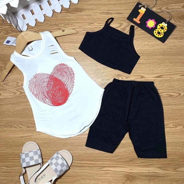 Combo 3 bộ sét 3 món bé gái