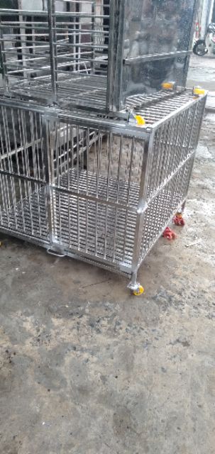 Chuồng chó inox 100*100*106 SHIP HỎA TỐC TPHCM