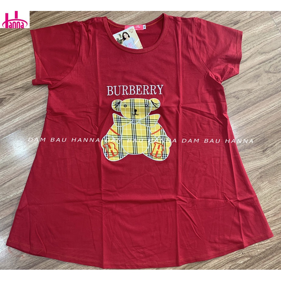 [HANNA]Áo Bầu Thun Big Size Có Size  40-80kg Hanna Vải Thun Cotton Mềm Mát Co Dãn  V1 110cm vẫn thoải má