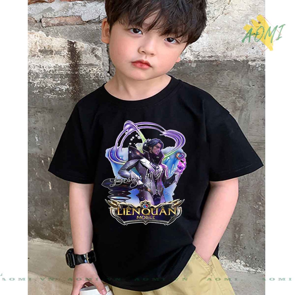 ÁO THUN GARENA LIÊN QUÂN UNISEX PHÔNG NAM NỮ GIA ĐÌNH CẶP ĐÔI ĐEN TRẮNG HỒNG SIZE TRẺ EM CHO BÉ TRAI GÁI AOMIVN