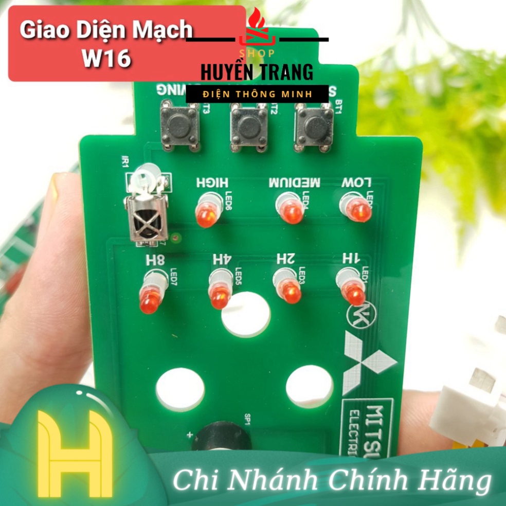 Mạch Quạt Treo Tường Mitsubishi W16 Hàn Sẵn Dây W16RT Bo Quạt Từ Xa Mitsu Mạch Quạt Điều Khiển Từ Xa