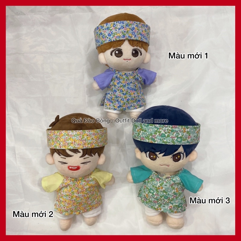 | OUTFIT DOLL | Áo dài hoa vintage cho doll 20cm,15cm