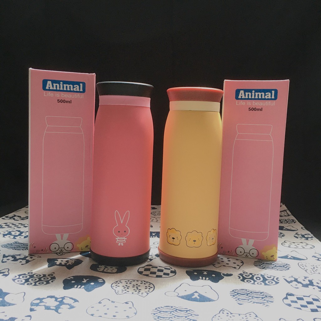 Bình giữ nhiệt thú cưng 500ml inox 304 giữ nhiệt nóng/ lạnh đến 15h bình nước giữ nhiệt