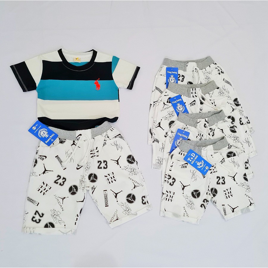 QUẦN SHORT BÉ TRAI KAKI THUN 2 TÚI TRƯỚC NABI KIDS CO GIÃN VẢI MỀM MỊN HỌA TIẾT THỂ THAO