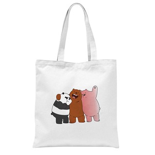 Túi tote ba anh em gấu bare bear TT3 hoạt hình dễ thương