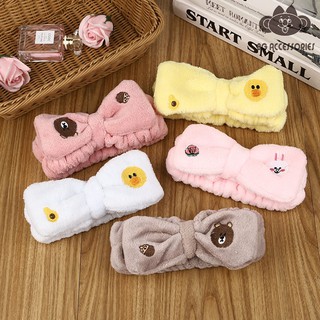 Băng Đô Thắt Nơ Thỏ Cony & Gấu Brown Lông Cừu Chất Dày Mềm Mại - Cam Kết Hàng Loại 1 Quảng Châu