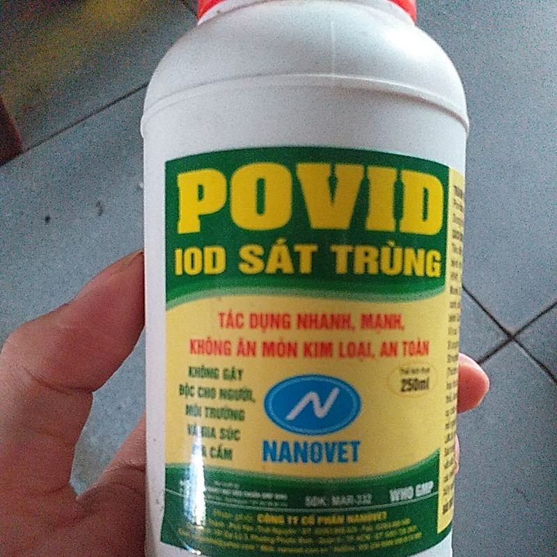 iod sát trùng dạng phun,povid an toàn diệt virus vi khuẩn, nấm mốc, thú y, chó mèo, gà đá, chim, lợn, for pet, thú cưng