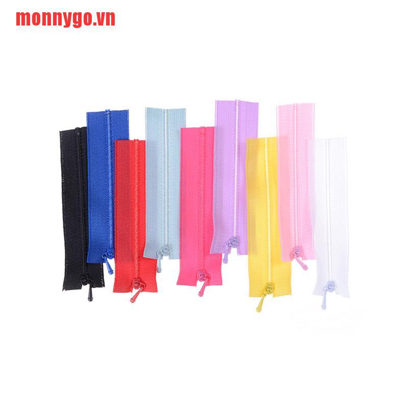 Set 5 Dây Kéo Khóa Mini Dùng May Đồ Búp Bê / Váy / Túi Xách DIY