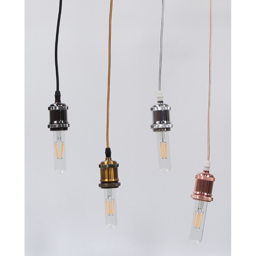 Bộ 5 dây đèn thả cổ điển bóng đèn Led Edison T125 4W