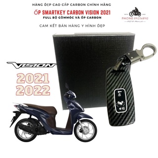 Ốp carbon chìa smartkey vision 2021, vision 2022,winner x v3